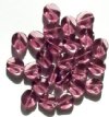 25 12mm Amethyst Twisted Disk Beads